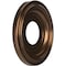 Ekena Millwork PVC Medallion (Canopies up to 5 1/2"), 10"OD x 3 1/2"ID x 1 1/8"P, Metallic Antique Brass CMP10TRCAB - alternate 3